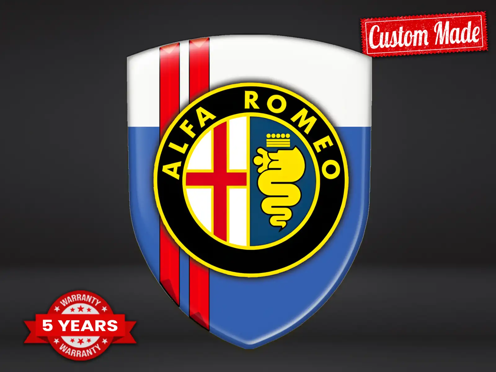 Alfa Romeo Pegatinas Logo Impresas Edición Premium Personalizable